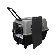 YES4PETS XL Plastic Kennels Pet Carrier Dog Cat Cage Crate With Handle and Removable Wheel