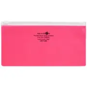 Aqua Drops Zip Wallet Open Pencil Case Red