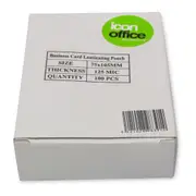 Icon LAMCARD ID Card Size 125micron Laminating Pouches (100pcs) 75x105mm [LAMCARD]