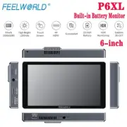 FEELWORLD P6XL 6'' Built-in 3000mAh Battery Camera Monitor 4K HDMI 1200nit IPS