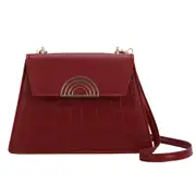 Stone Pattern Commuter Street Messenger Bags Fashion PU Leather Shoulder Handbag Youth Ladies Simple Versatile Bag