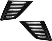 2Pcs Car LED Daytime Running Light Fog Light DRL Yellow Turn Signal Light for Buick Insignia GS 2017 2018