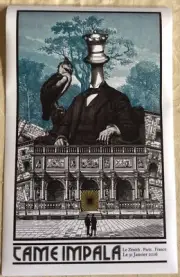 Tame Impala L’ Zénth 25 cm x 42 cm Jan 2016 Paris France Poster