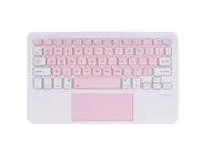 K17 9.7-inch Pink Flat Keyboard Matepad Three-system Universal Three-device Touch Bluetooth Keyboard for IPad Tablet