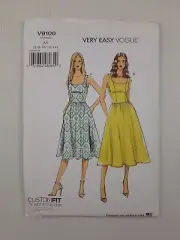 Vogue Sewing Pattern 9100 V9100 Misses Dress Vogue Easy Options Size 6-14 NEW