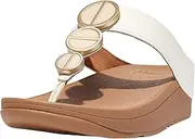 [FitFlop] ™ Women's HALO Metallic-Trim Toe-Post Sandal