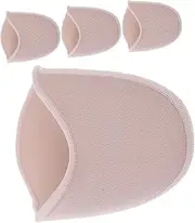 Homoyoyo 2 Pairs Ballet Pointe Shoe Toe Covers Knitted Slip Forefoot Pads for Women Double Cushioning for Comfortable Protection Versatile Use with High Heels and Pointed Boots Beige