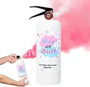 1kg Large Gender Reveal Fire Extinguisher Cornstarch Spray；Baby Boy or Girl Reveal Party Ideas；Eco-Friendly 100% Biodegragable for Gender Reveal Party Supplies (Pink)