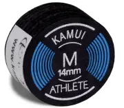 KBAM - KAMUI Athlete Billiard Pool Cue Tip Medium 14 mm  1 piece Black