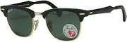 [Ray-Ban] Ray Ban RB3507 Clubmaster Aluminum 136/N5 Black Polarized 51mm, Black, 51 mm