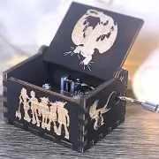 How to Train your Dragon Music Box Toothless Wooden Manual Crank Handmade V.2