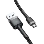 Baseus 2A Micro USB Fast Charging Data Cable For Xiaomi Mi4 Redmi 7A Redmi 6Pro OUKITEL Y4800 GRAY COLOR