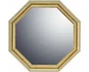 Upower Mirror VM-03015 Vintage Octagonal Mirror, Medium, Gold