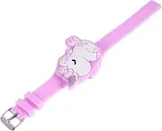[ANDRESLAD] Digital Watch يونيكورن الاطفال ووتش for Age 5 Unicorn Clamshell Watch Unicorn Watch Watches for Animal Watch Violet