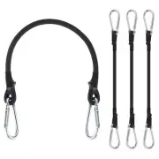 11.8 Inch Bungee Cords with Hooks 4 Pack Heavy Elastic Straps Bungee Rope wit...