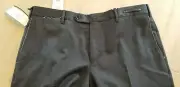 NWT $550 PT01 FLANNEL MINI HOUNDSTOOTH WOOL OF PT05 COHEN PANTS 37 GRAY RETRO