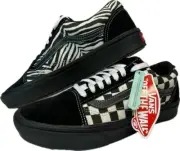 VANS Era ComfyCush Mixed Media - Black Checker/Zebra VN0A3WM917Q1 US M 7.0 W8.5