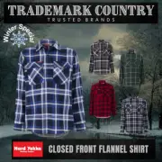 Hard Yakka Men’s Long Sleeve Flannel Shirt Y04006 – Durable Checked Flanny