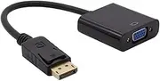 High Performance Plug and Play DP to VGA Converter Full HD 1080P Audio and Video Adapter for TV Laptop Computer Projector