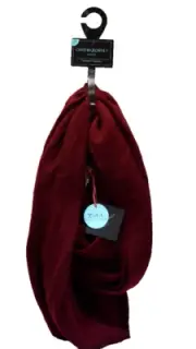 Cynthia Rowley Knit Infinity Scarf Burgundy New! NWT