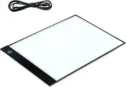 KALLORY Led Light Pad Writing Desk Portable A4 Copyboard Led Painting Board Precise Scale for Artists