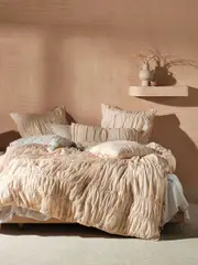 LINEN HOUSE LAYLA PINK QUILT COVER SET