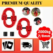 Qty(2) G80 Alloy Steel Hammerlock Coupling Link Connecting Link 4X4 joiner 4WD