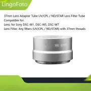 37mm Lens Adapter Tube UV/CPL / ND/STAR Lens Filter Tube for Sony DSC-W1/ DSC-W5