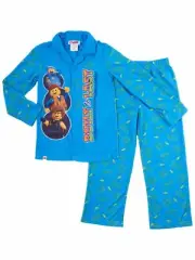 Boys Blue Lego Movie Emmett Built To Last 2 Piece Flannel Pajama Sleep Set