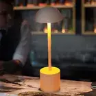 (White)Cordless Table Lamp 2000mAh Rechargeable LED 3 Color Dimming USB Desk