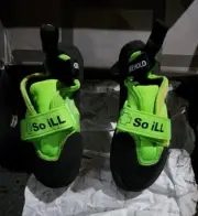 So iLL Free Range Climbing Unisex Shoe, Green, Size 4.5