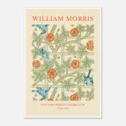 Galrie William Morris Trellis Cotton Print (1864) Timeless Elegance for Your Home, Poster Only, 70 x 100cm (28 x 40inch)