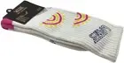 Vans Adult Off White Pink Crew Cotton Jacquard Stripe Logo Sunburst Socks 9.5-13