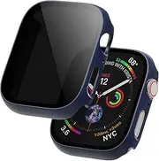 for Apple Watch 40mm Case with Privacy Screen Protector, Ultra-Thin Protective Cover[Anti-Peeping] for Apple Watch Series 6 SE Series 5 Series 4, Blue