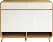 Foret 100cm Shoe Cabinet Modern Shelf Drawer Large Storage Rack Wood Cupboard