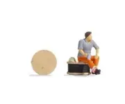 Noch 16530 Ho Scale Small Scene: Worker on Break