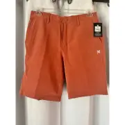 Hurley Hybrid Walkshort 4-Way Stretch Heathered Quick Dry Size 30 9" inseem