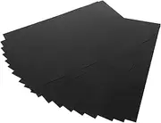 Amosfun 10PCS Matte PVC Sheet for DIY Crafts Rigid Plastic Film for Home Decor and Frame Inserts Flexible Craft Board for Multiple Applications Thickness