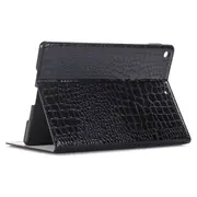 MCC iPad 10.2" 2019 7th Gen Croc-Style Leather Apple Case Cover iPad7 [Black]