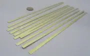 260 Brass Flat Bar .032" (+/- 0.002") Thick x 1/4" Wide x 1 Foot Length, 10 Unit