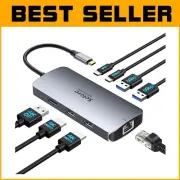 High-Performance USB C Docking Station with Dual HDMI for Enhanced Productivity