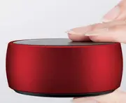 Portable Bluetooth Speakers,Mini Office Speaker with Built-in Mic,Car Handsfree Call, AUX and TF Card Slot for iPhone,iPad,Tablet - Red