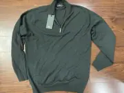 Rodd & Gunn Sweatshirt Mens Hunter Green Quarter Zip Pullover Collared M New NWT