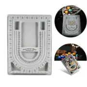 DIY Craft String Bead Board Beading Tray Necklace Organiser Jewelry Making Tools