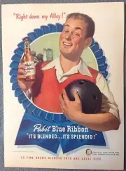 1947 PABST BLUE RIBBON BEER Ad from Life Magazine -The Eddie Cantor Show -Copy