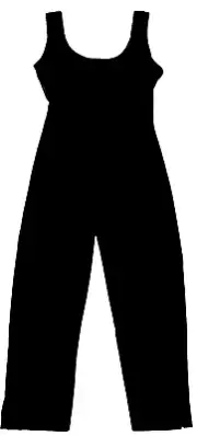 Bal Togs Unitard Leotard Bodysuit Tank Cropped Leg #8421 Black New Nwt Women S
