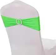 Chair Bands,50PCS Cover Sashes Bows Elastic Chair Bands with Buckle Slider Sashes Bows (Color : Gold) (Color : Groen)