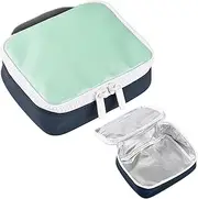BÉABA, Lunch Bag Lunch Box Thermal Waterproof Name Tag Capacity 2.7L Large Zipper Eraser Effect Faro Matcha Latte