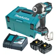 Makita DTW701RTJ - 18V Brushless 1/2" (Pin Detent) Impact Wrench Kit (2 x 5.0Ah)