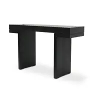 Minerva 1.3m Console Table - Textured Expresso Black
